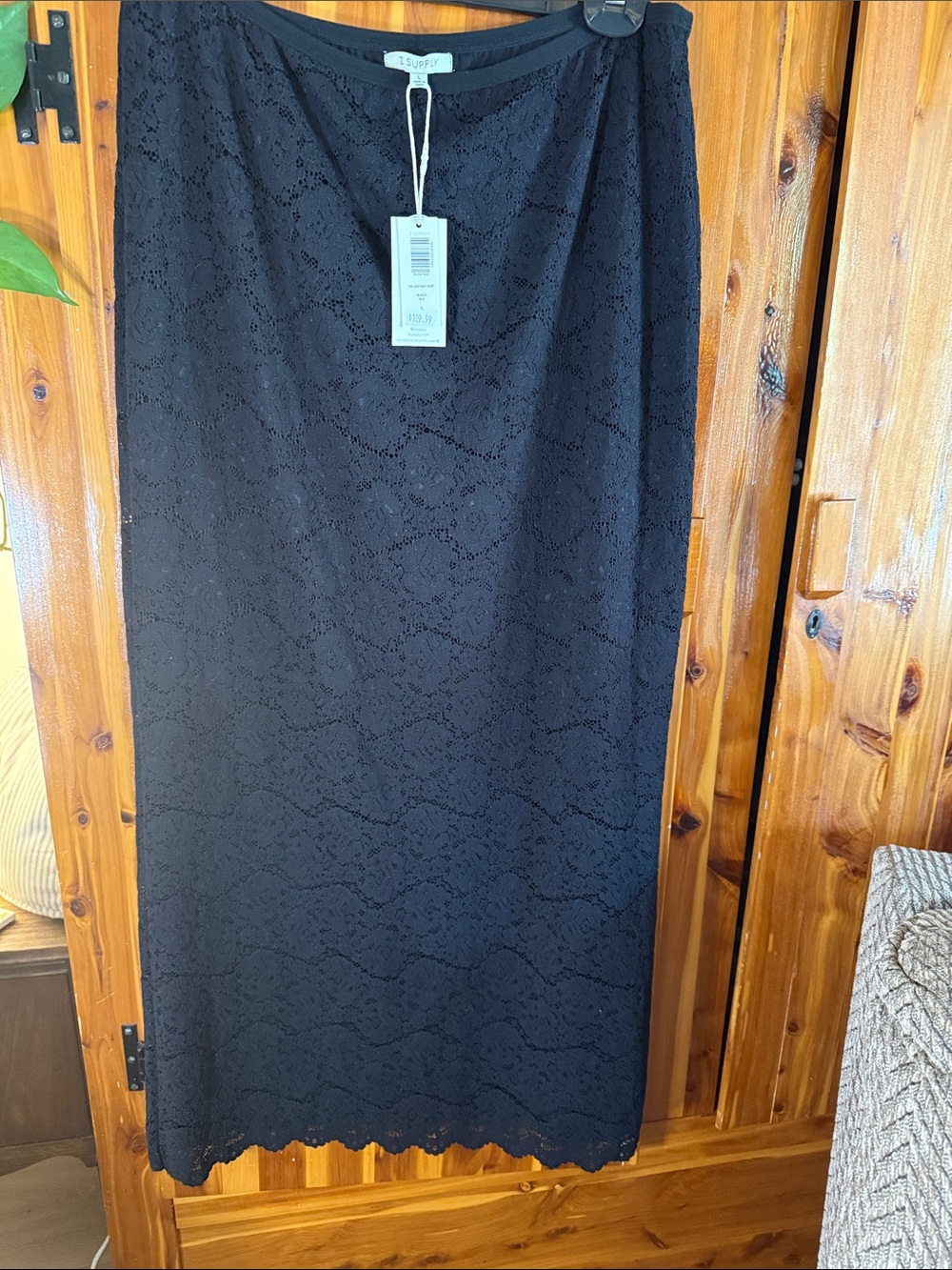 Z Supply Black Lace Maxi Skirt